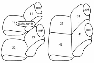 CLAZZIO クラッツィオ カスタムオーダー シートカバー スズキ イグニス FF21S R2(2020)/2〜仕様変更  ES-6292  | 車 シート カバー 保護 