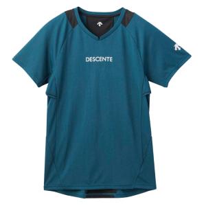 DESCENTE デサント 半袖バレーシャツ グリーン M DV5SHT02U GR00 | スポーツ スポーツウェア バレーボール バレー 半袖Ｔシャツ ピステ 