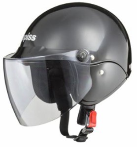 LEAD リード工業 apiss AP-603 セミジェットヘルメット ブラック  | おすすめ セミジェット ヘルメット ヘルメ バイク 原付 レディース 