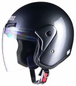 LEAD リード工業 CROSS CR-720 ジェットヘルメット ガンメタリック  | ジェット ヘルメット ヘルメ バイク 原付 メンズ レディース シー