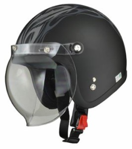 LEAD リード工業 MOUSSE ジェットヘルメット MAT TRIBAL  | ジェット ヘルメット ヘルメ バイク 原付 メンズ レディース クリア シールド