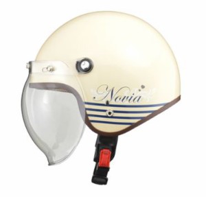 LEAD リード工業 NOVIA スモールロージェットヘルメット LETTER/IV  | ジェット ヘルメット ヘルメ バイク 原付 レディース シールド バ