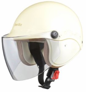 LEAD リード工業 Street Alice QJ-3 セミジェットヘルメット パールアイボリー  | ジェットヘルメット ヘルメ ジェット ヘルメット ヘル