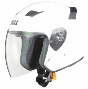 LEAD リード工業 STRAX SJ-8 ジェットヘルメット ホワイト LLサイズ | ジェット ヘルメット ヘルメ バイク 原付 二輪 メンズ レディース 
