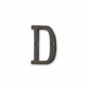 ポッシュリビング アイアンアルファベット D 62376 | 壁飾り 表札 プレート オブジェ ディスプレイ インテリア 小物 ナチュラル カッコい