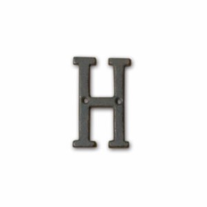 ポッシュリビング アイアンアルファベット H 62380 | 壁飾り 表札 プレート オブジェ ディスプレイ インテリア 小物 ナチュラル カッコい