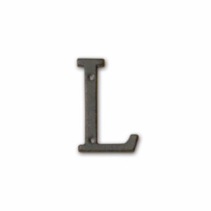 ポッシュリビング アイアンアルファベット L 62384 | 壁飾り 表札 プレート オブジェ ディスプレイ インテリア 小物 ナチュラル カッコい