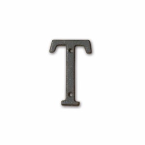 ポッシュリビング アイアンアルファベット T 62392 | 壁飾り 表札 プレート オブジェ ディスプレイ インテリア 小物 ナチュラル カッコい