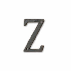 ポッシュリビング アイアンアルファベット Z 62398 | 壁飾り 表札 プレート オブジェ ディスプレイ インテリア 小物 ナチュラル カッコい