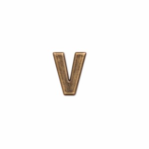 ポッシュリビング アルファベットパーツ V 62875 | 壁飾り 表札 プレート オブジェ ディスプレイ インテリア 小物 ナチュラル アンティー