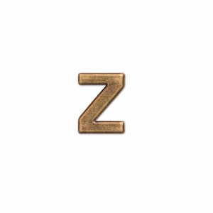 ポッシュリビング アルファベットパーツ Z 62879 | 壁飾り 表札 プレート オブジェ ディスプレイ インテリア 小物 ナチュラル アンティー