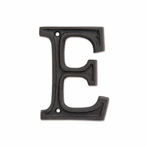 ポッシュリビング アルミアルファベット E 63264 | 壁飾り 表札 プレート オブジェ ディスプレイ インテリア 小物 ナチュラル アンティー