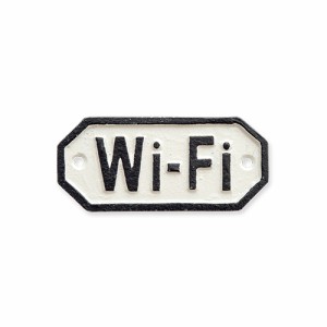 ポッシュリビング サインプレート Wi-Fi ホワイト 63571 | プレート インテリア 小物 ナチュラル かわいい シンプル オシャレ DIY 雑貨 