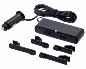 星光産業 ヘッドレストUSBポート EM-172 | USB電源 増設 充電 タブレット 携帯電話 内装 パーツ スポットライト スリム コンパクト スマ