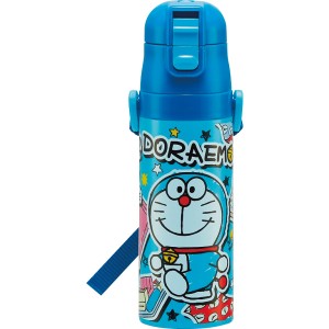 超軽量・コンパクトロック付 ワンプッシュダイレクトボトル ４７０ｍｌ ドラえもん | 24-0034-023キッチン用品 生活雑貨 水筒 雑貨 子供