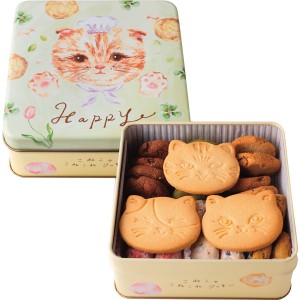 こねこのこねこねクッキー缶 Ｈａｐｐｙ | 24-0041-038食品 食べ物 スイーツ 焼き菓子 洋菓子 お菓子 おやつ クッキー ナッツ 抹茶 ピス