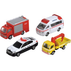 トミカ 緊急車両セット５ 4904810486527 | 24-0046-057おもちゃ 玩具 ホビー 雑貨 小物 オブジェ 置物 ミニカー 自動車 緊急車両 パトカ
