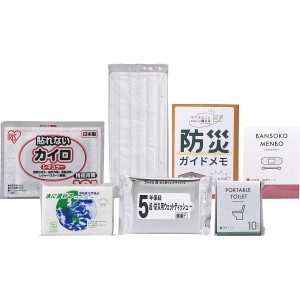 緊急防災７点セット ８０Ｅ 8-80E | 24-0107-047防災用品 防災グッズ 災害対策 衛生用品 生活消耗 消耗品 生活用品 ポケットティッシュ携