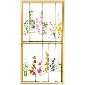 カメヤマ 名香 月の花 １２種入 桐箱入 I13500912 | 24-0315-228仏具用品 祭壇 仏壇 線香 御供 お参り 仏事 法事 冠婚葬祭 セット ご香典