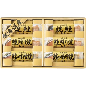 北海道 鮭三昧 5883-40 | 24-7601-048焼鮭切身 鮭 サケ 魚 北海道産 からふとます 冷凍 冷蔵 個包装 詰合せ 贈り物 御礼 御祝い ギフトセ