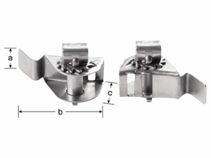 信栄物産 ステンレスベルトパーツ HSK-10 | 信栄物産 締金具 ステンレスベルト 締め金具 金具 金物 ベルト 固定 丸柱 角柱 電線管 アース