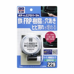 ソフト99 SOFT99 99 カーボン繊維配合パテ 80g B-229 09229 | DIY 補修 車 樹脂 パテ FRP カーボン繊維 ひび割れ ヒビ エアロパーツ FRP