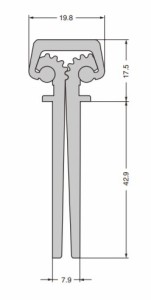 SUGATSUNE スガツネ工業 ペムコヒンジ ショートリーフタイプ 大型枠・厚扉向け 170-090-583 DFM 95SLF | LAMP ランプ 建築金物 家具金物 