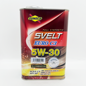 SUNOCO スノコ エンジンオイル SVELT EURO スヴェルトユーロ C3 5W-30 1L缶 | C3 5W30 1L 1リットル オイル 交換 人気 オイル缶 油 エン