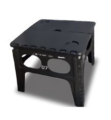 TRI FOLDING SERIES FOLDING TABLE Chapel  BLACK SLW007 | イス スツール チェア 折りたたみ カラフル 踏み台 脚立 補助いす ステップ 