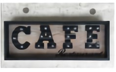 TRI MERQUEE LIGHT FRAME CAFE  SLW084 | ライト CAFE カフェ マーキーライト アメリカンテイスト USBコネクタ 置き型 卓上 壁掛け 置き