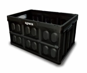 TRI Folding Container  Estoril  BLACK SLW168 | 収納ボックス コンテナボックス 折りたたみ 収納ケース 小物入れ 収納BOX 大容量 45L 