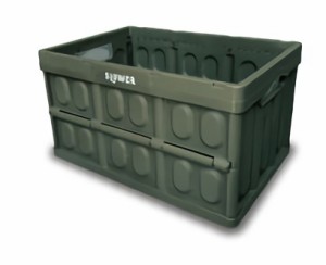 TRI Folding Container  Estoril  OLIVE  SLW170 | 収納ボックス コンテナボックス 折りたたみ 収納ケース 小物入れ 収納BOX 大容量 45L 