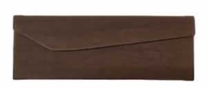 TRI EYEGLASS CASE WOOD DARK BROWN インナーカラー GREEN  SLW500 | 眼鏡ケース メガネケース サングラスケース 保護ポーチ メガネ入れ 