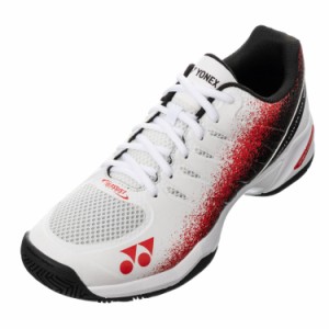 YONEX ヨネックス パワークッションチームワイドGC ホワイト/レッド 28 SHTTWGC 114 | テニス用品 靴 くつ オムニ・クレーコート用 テニ