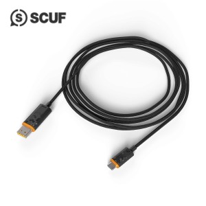 当店だけの安心保証！SCUF MICRO USB CABLE スカフ USBケーブル 3メートル Impact Infinity 4PS FPS/PRO PS4純正 コントローラー 対応