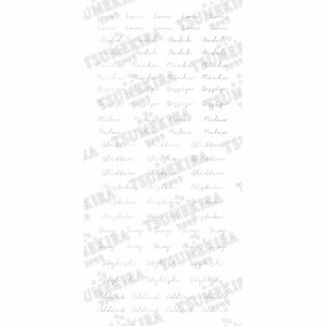 ネイルシール 文字 アルファベット ツメキラ 西山麻耶 プロデュース5 addiction… ホワイトゴールド SG-NYM-108（ジェル専用）