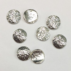 ネイルパーツ メタル SHAREYDVA シャレドワ アンティークプレート カービングサークル シルバー 5．5mm 8P