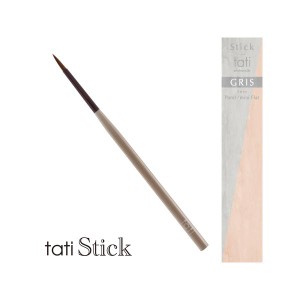 【メール便OK】 ジェルブラシ ネイルブラシ キャップ付き ジェルブラシ tati アートショコラ スティック gris (グリ) tatisale