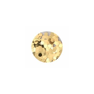 【メール便OK】 ネイルパーツ ラメ ホログラム グリッター アート ピカエース #583 六角メタリック 2.5mm LGゴールド