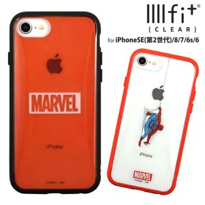 IIIIfit Clear イーフィット iPhoneSE 第2-3世代 iPhone8 iPhone7 iPhone6s ケース マーベル スパイダーマン MARVEL 耐衝撃 衝撃吸収 ス