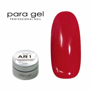 ジェルネイル セルフ カラージェル パラジェル ｐａｒａ ｇｅｌ アートカラージェル AR8 レッド