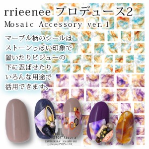 ネイルシール ツメキラ rrieenee プロデュース2 Mosaic Accessory（モザイクアクセサリー） ver．1 NN-RRI-102