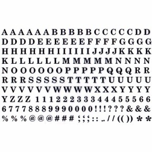 ネイルシール 文字 メッセージ アルファベット イニシャル アメイリー ネイルシール No.4−1 アルファベットシリーズ 大文字黒