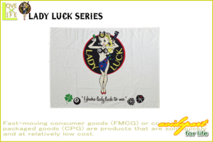 【アメリカン雑貨】テーブルクロス【LADY LUCK】【幸運の女神】【エド・ロス】【コットン】【COTTON】【クロス】【敷物】【インテリア】