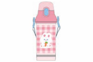 スケ594670  【オリジナル】直飲みコップ付きプラ水筒【carrots】【ウサギ】【動物】【アニマル】【水筒】【すいとう】【マグ】【ボトル