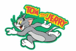 スモWB1123  【トムとジェリー】【Tom and Jerry】ステッカー【ダッシュ】【トム】【ジェリー】【ワーナー】【アニメ】 【シール】【テー