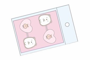 ケイCH2P-SG-SK  【日本製】【すみっコぐらし】ヘアゴム2P【しろくま】【すみっこぐらし】【サンエックス】【すみっこ】【すみっコ】【ゆ