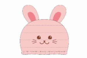 マル135028500 【オリジナル】【サンハート】バラエティキャップタオル【ウサギ】 【うさぎ】 【動物】【アニマル】【お風呂上り】【プー