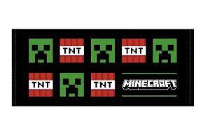 ケイMCT-TM-CT 【Minecraft】【マインクラフト】タオル【M】【クリーパーとTNT火薬】【マイクラ】【ブロック】【ゲーム】【ビデオゲーム