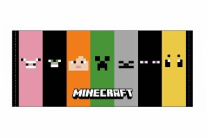 ケイMCT-TM-ST 【Minecraft】【マインクラフト】タオル【M】【ストライプ】【集合】【マイクラ】【ブロック】【ゲーム】【ビデオゲーム】